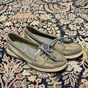 Gray sperry topsides boat shoes - size 7